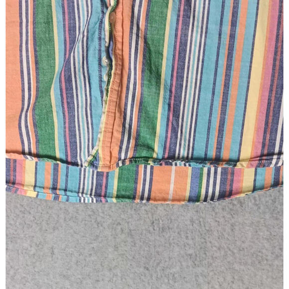 Vintage U.S. Polo Assn Button Up Shirt Mens Size 2XL Multicolored Stripes Collar - Picture 6 of 10
